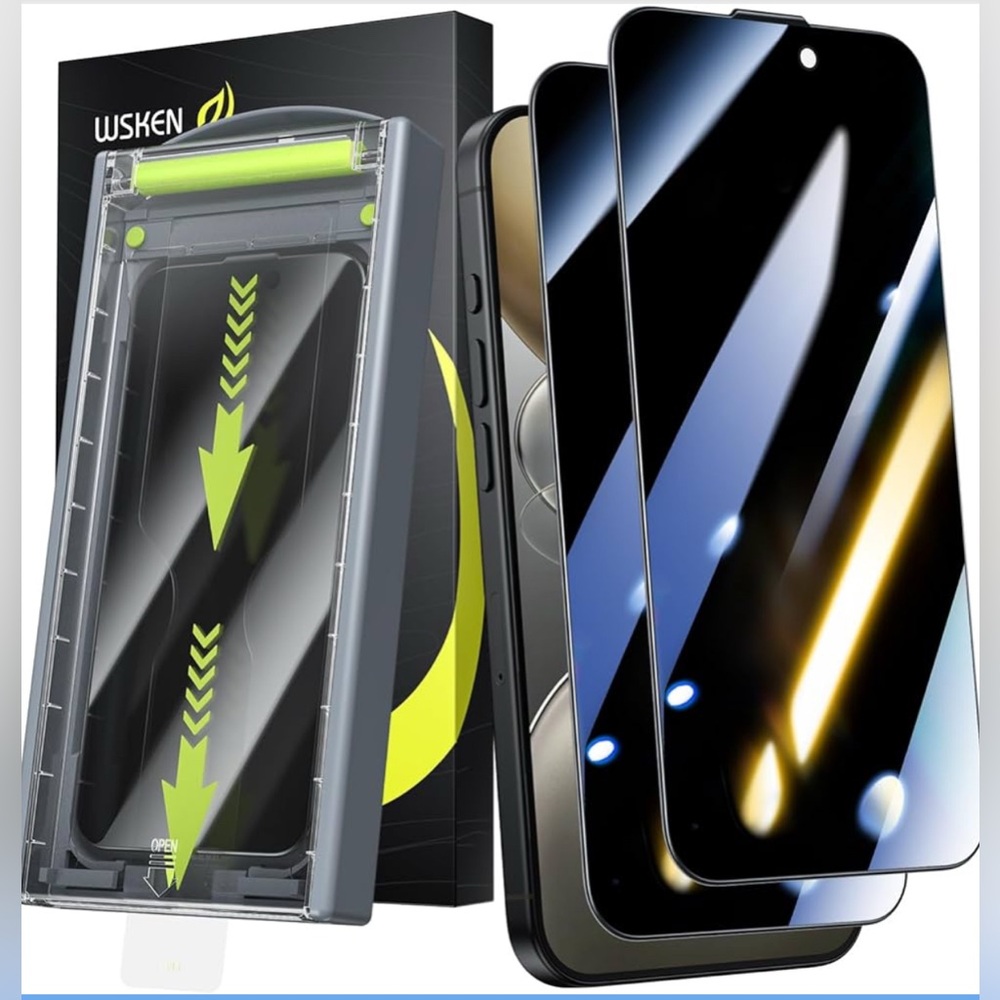 Privacy Screen Protector for iPhone 15 Pro Max 6.7 inch 2 Pack